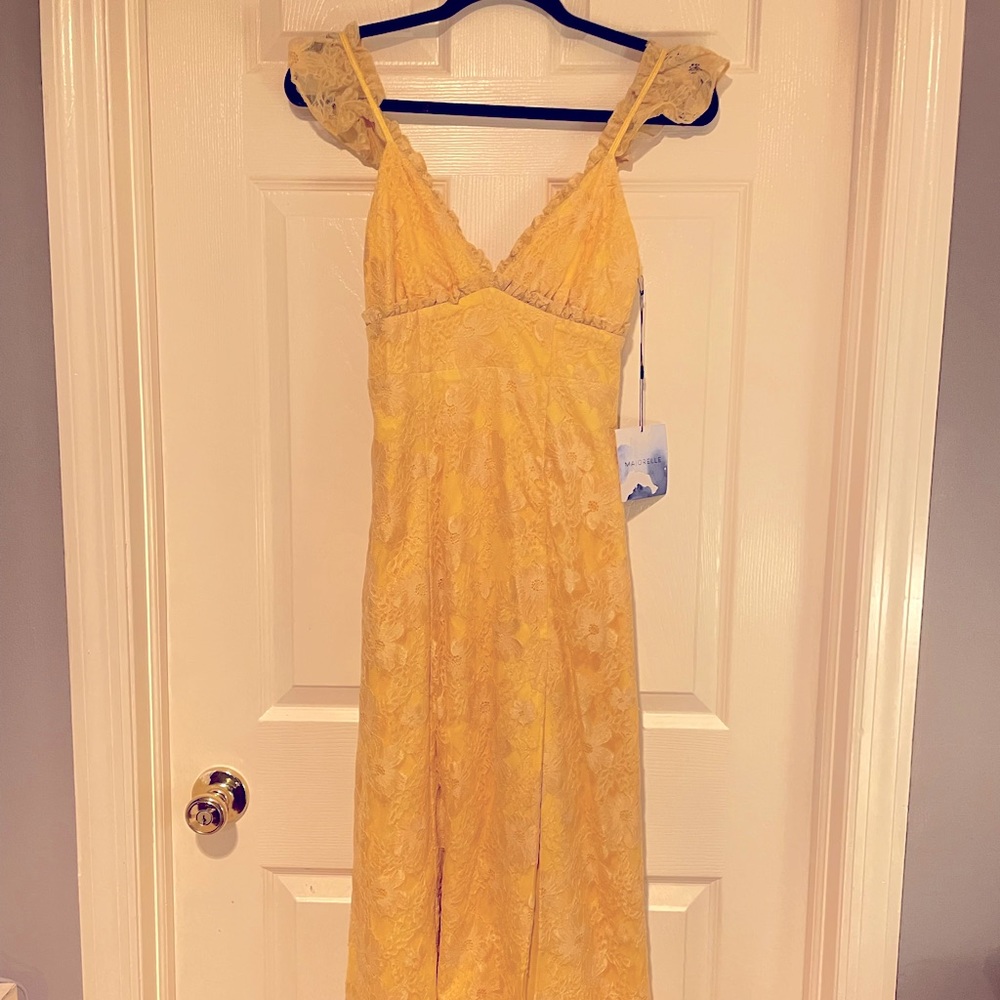 Majorelle Yellow lace dress